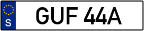 Trailer License Plate
